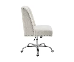 Comfort Home Warm White Sherpa Chair -DHP SHOP 810543232 5