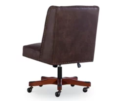 Austin Dark Walnut Upholstered Office Chair -DHP SHOP 810543233 A2 4