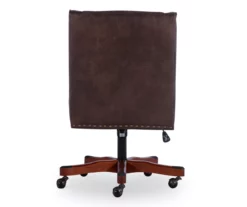 Austin Dark Walnut Upholstered Office Chair -DHP SHOP 810543233 A2 5