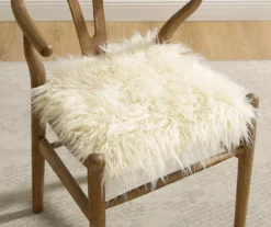 Emmitt Gray & Brown Faux Fur Wishbone Chair 14 Emmitt Gray & Brown Faux Fur Wishbone Chair -DHP SHOP 810543298 A0 10