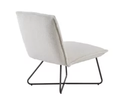 Aalyazia White Sherpa Accent Chair -DHP SHOP 810543305 4