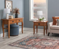 Denver Antique Pine 1-Drawer Curved Leg End Table -DHP SHOP 810543318 A0 10