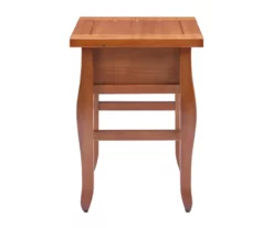 Denver Antique Pine 1-Drawer Curved Leg End Table -DHP SHOP 810543318 A1 3