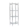 Hawkins Chrome & Glass 4-Tier Shelf