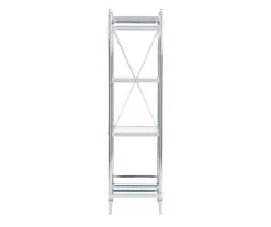 Hawkins Chrome & Glass 4-Tier Shelf -DHP SHOP 810543325 4