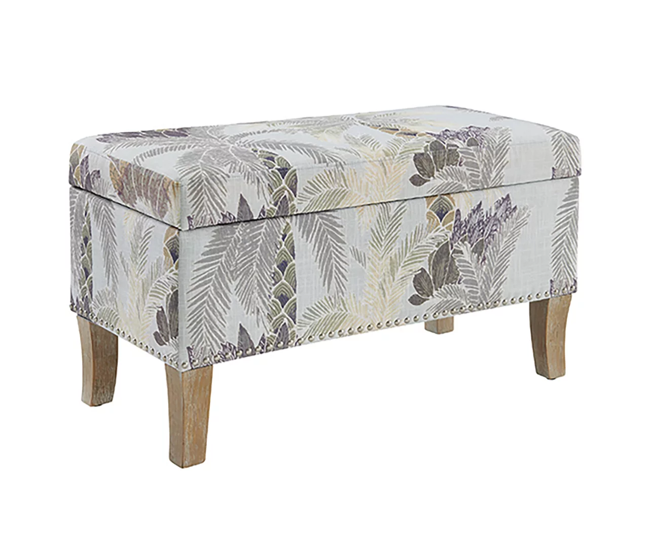 Lisa Palm Tree Storage Ottoman 1 Lisa Palm Tree Storage Ottoman