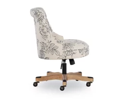 Tift Floral Fabric Swivel Office Chair 8 Tift Floral Fabric Swivel Office Chair -DHP SHOP 810543335 4