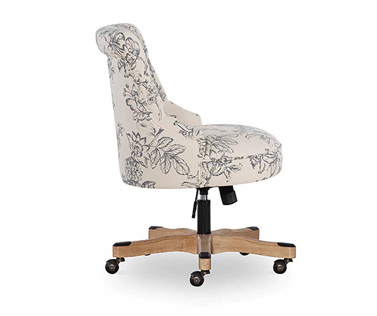 Tift Floral Fabric Swivel Office Chair 4 Tift Floral Fabric Swivel Office Chair - Image 4