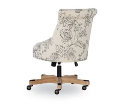 Tift Floral Fabric Swivel Office Chair 9 Tift Floral Fabric Swivel Office Chair -DHP SHOP 810543335 5