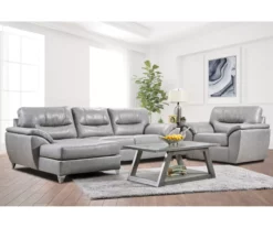 Clifton Ridge Stone Vegan Leather Swivel Chair -DHP SHOP 810569859 810569860 810569861