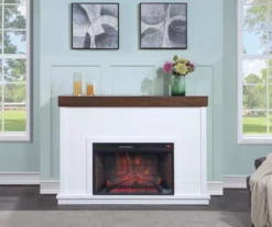 62" Grand Shiplap & Beam Electric Fireplace -DHP SHOP 810570729 3