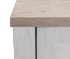 54" 2-Tone Shutter Door Electric Fireplace Console -DHP SHOP 810571321 2