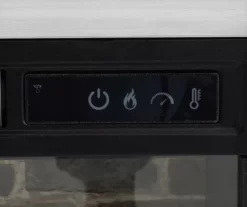 54" 2-Tone Shutter Door Electric Fireplace Console -DHP SHOP 810571321 4