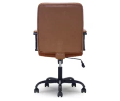Camel Brown Vegan Leather Office Chair 15 Camel Brown Vegan Leather Office Chair -DHP SHOP 810583520 A2 1