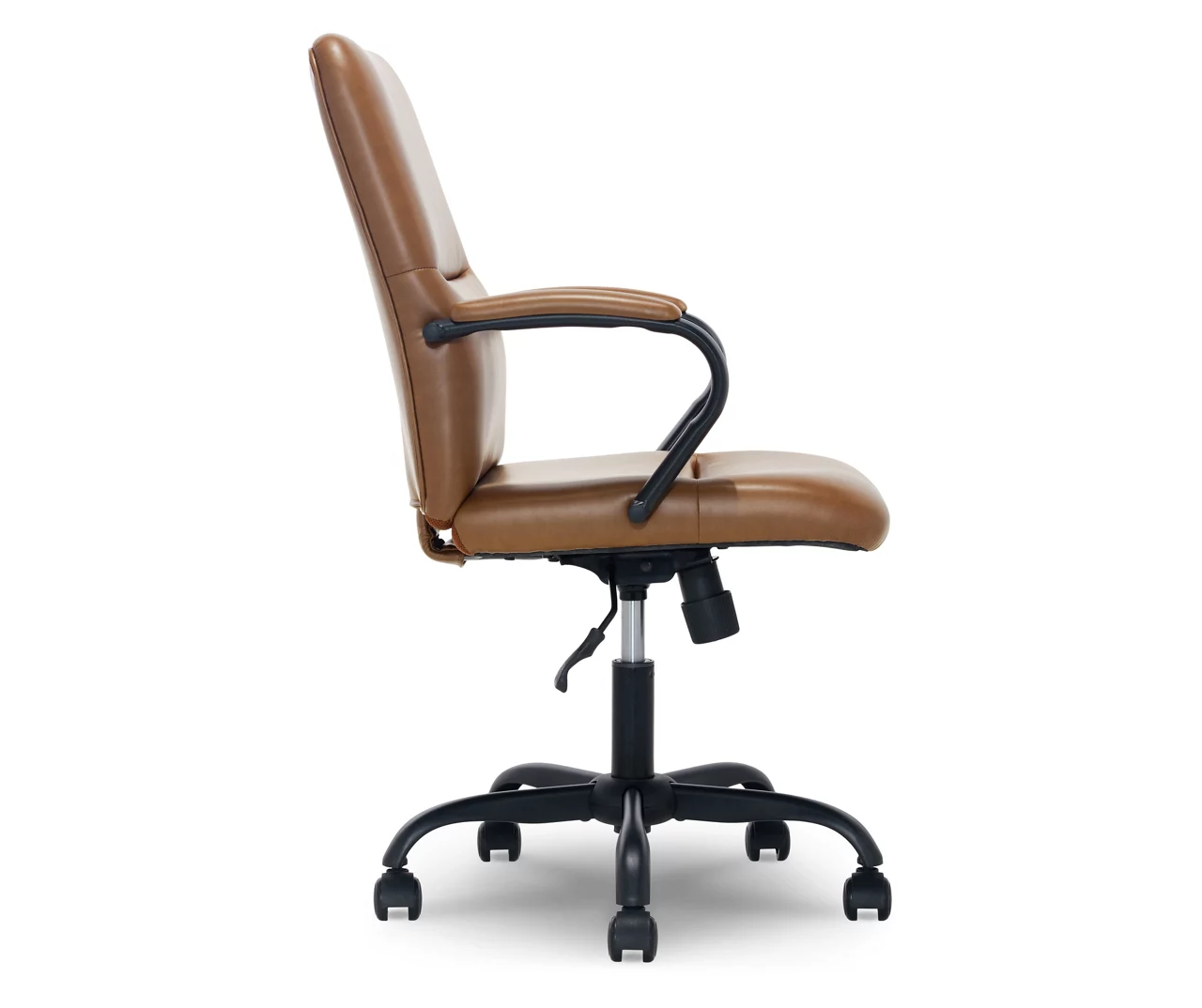 Camel Brown Vegan Leather Office Chair 3 Camel Brown Vegan Leather Office Chair - Image 3