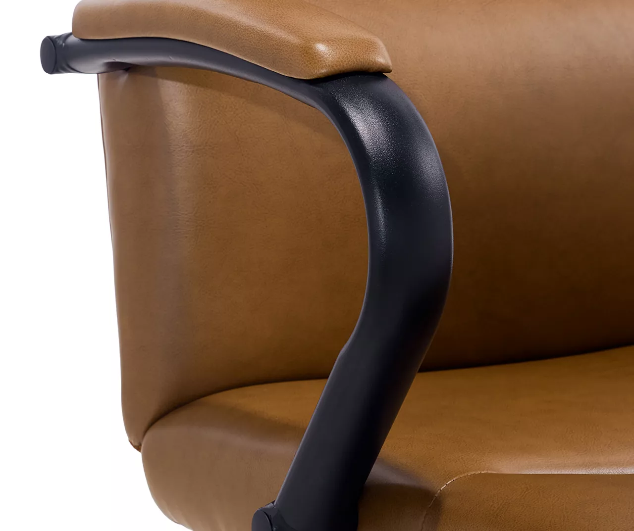 Camel Brown Vegan Leather Office Chair 7 Camel Brown Vegan Leather Office Chair - Image 7