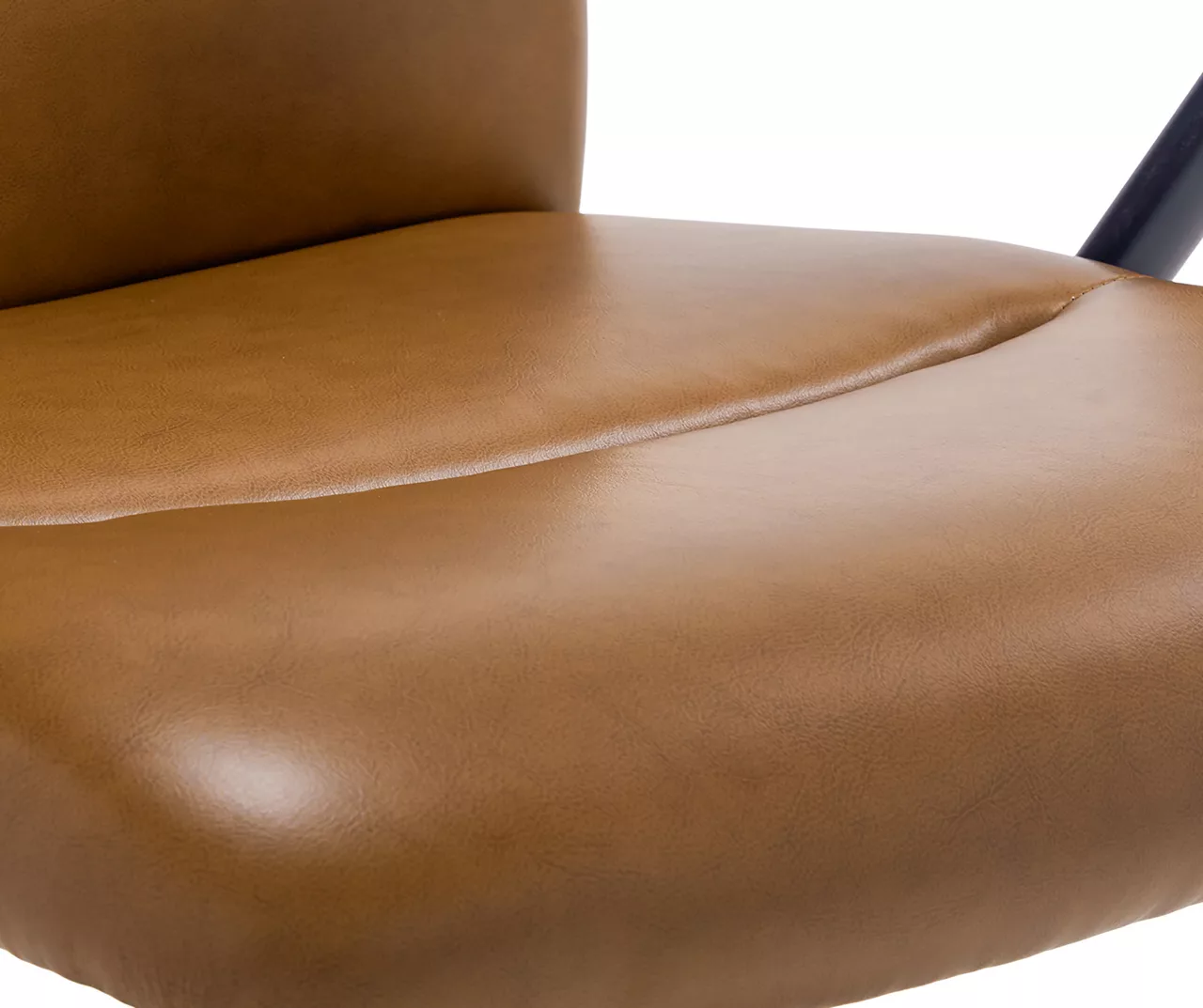 Camel Brown Vegan Leather Office Chair 8 Camel Brown Vegan Leather Office Chair - Image 8