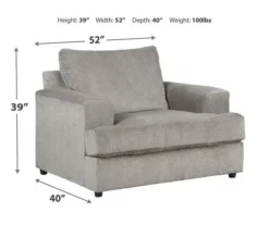 Soletren Ash Oversize Armchair -DHP SHOP 810587413 21