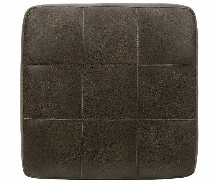 Navi Smoke Faux Leather Oversize Accent Ottoman 4 Navi Smoke Faux Leather Oversize Accent Ottoman - Image 4