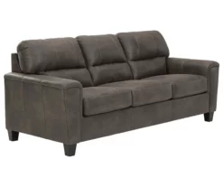 Signature Design By Ashley Navi Faux Leather Sofa -DHP SHOP 810587443 1