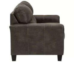 Signature Design By Ashley Navi Faux Leather Loveseat -DHP SHOP 810587444 2