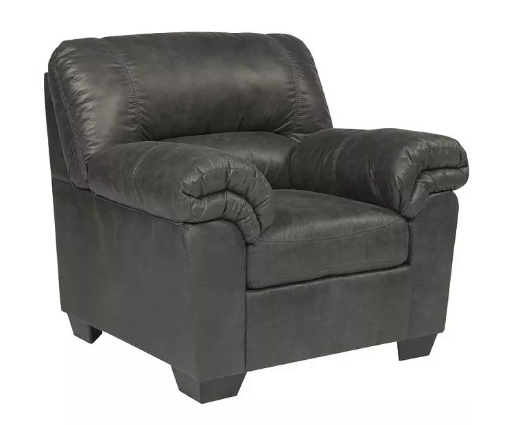 Bladen Slate Faux Leather Armchair 1 Bladen Slate Faux Leather Armchair