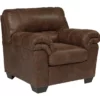 Bladen Coffee Faux Leather Armchair