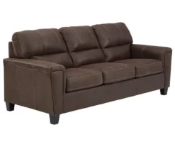 Signature Design By Ashley Navi Faux Leather Sofa -DHP SHOP 810587483 1