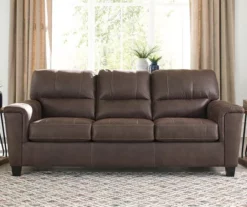 Signature Design By Ashley Navi Faux Leather Sofa -DHP SHOP 810587483 7