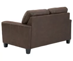 Signature Design By Ashley Navi Faux Leather Loveseat -DHP SHOP 810587484 2