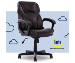 Mitchell Roasted Chestnut Vegan Leather Office Chair -DHP SHOP 810590318 1