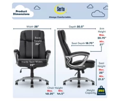 Serta Fairbanks Big & Tall Office Chair -DHP SHOP 810590319 6