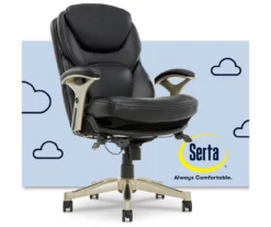 Claremont Black Bonded Leather Office Chair -DHP SHOP 810590374 1