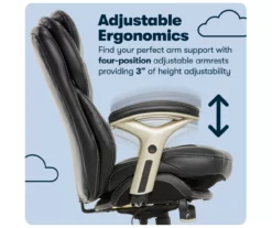 Claremont Black Bonded Leather Office Chair -DHP SHOP 810590374 11