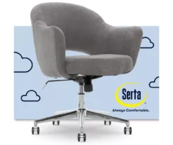 Valetta Gray Microfiber Office Chair -DHP SHOP 810590379 1