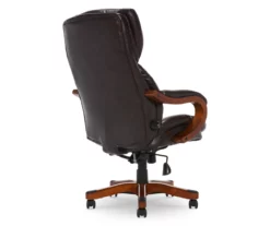 Conway Dark Brown Big & Tall Bonded Leather Office Chair -DHP SHOP 810590381 5