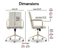 Giselle Velvet Office Chair 35 Giselle Velvet Office Chair -DHP SHOP 810590390 7