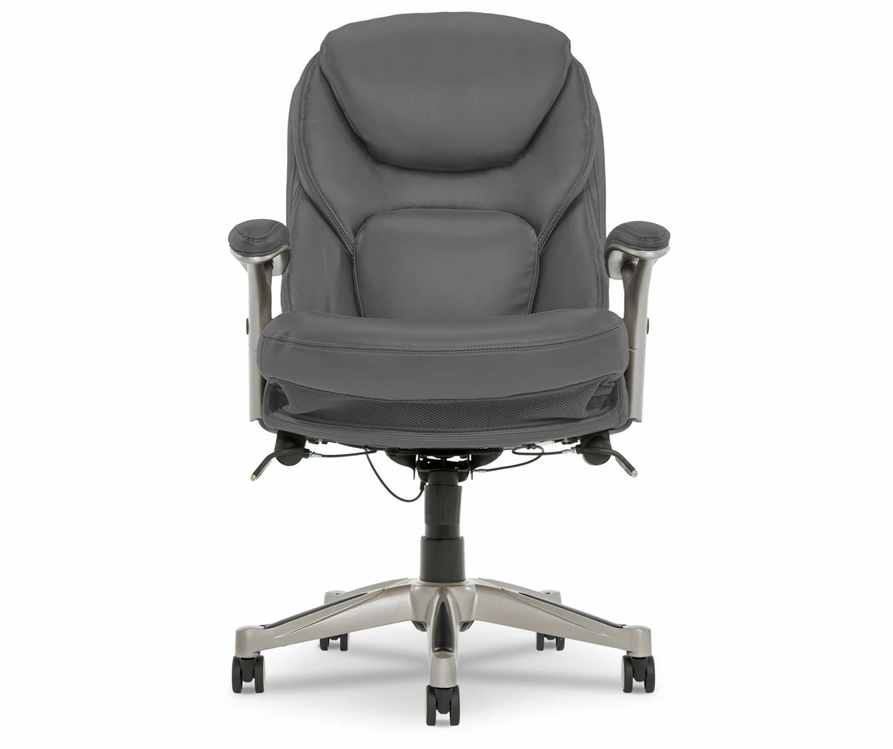 Claremont Gray Bonded Leather Office Chair 1 Claremont Gray Bonded Leather Office Chair
