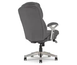 Claremont Gray Bonded Leather Office Chair 15 Claremont Gray Bonded Leather Office Chair -DHP SHOP 810590392 5 1