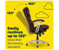 Claremont Chestnut Brown Bonded Leather Office Chair -DHP SHOP 810590393 8