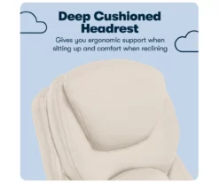 Claremont Ivory Bonded Leather Office Chair -DHP SHOP 810590394 10