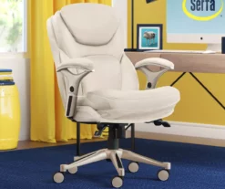 Claremont Ivory Bonded Leather Office Chair -DHP SHOP 810590394 2