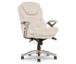 Claremont Ivory Bonded Leather Office Chair -DHP SHOP 810590394 4