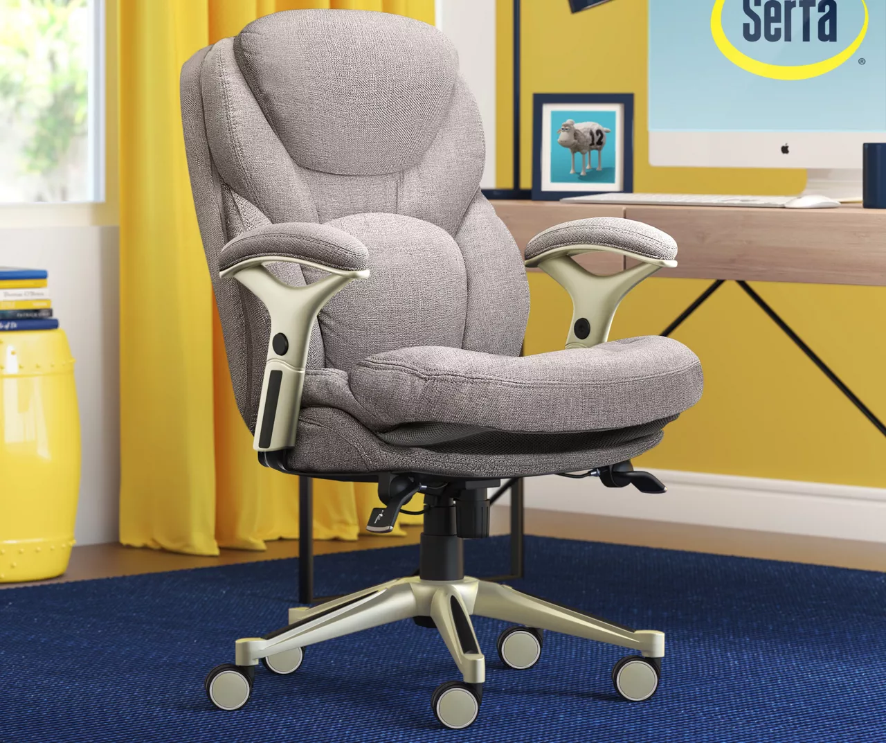 Serta Claremont Fabric Office Chair 5 Serta Claremont Fabric Office Chair - Image 5
