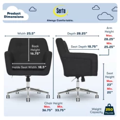 Serta Ashland Fabric Office Chair -DHP SHOP 810590407 61
