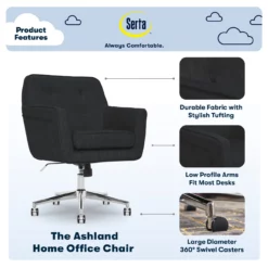 Serta Ashland Fabric Office Chair -DHP SHOP 810590407 71