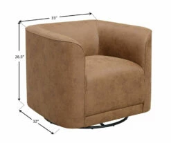 Saco Badlands Saddle Swivel Accent Chair 11 Saco Badlands Saddle Swivel Accent Chair -DHP SHOP 810590537 5 1