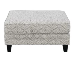 Gretna Diamond Sand Ottoman