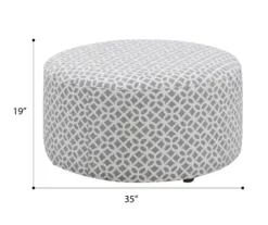 Anderson Gray Lattice Ottoman -DHP SHOP 810590544 2 1