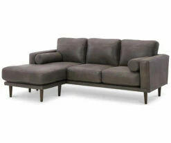 Signature Design By Ashley Arroyo Faux Leather Sofa Chaise -DHP SHOP 810594573 1